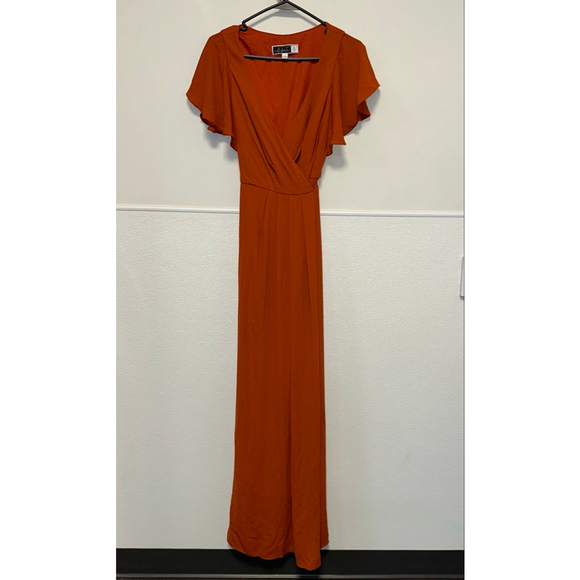 Celebrate DB Studio Dresses & Skirts - Celebrate DB Studio Burnt Orange Size 4 Women’s Wedding Formal Wrap Dress